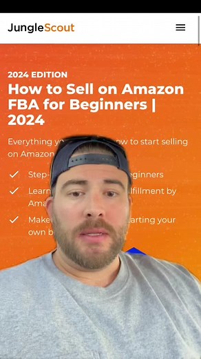 How to Sell on Amazon FBA for Beginners, 2024 Edition by Jungle Scout! This is part 1 of our How to Sell on Amazon series. Click the link in bio to download the fee guide or to watch the full in-depth YouTube course on How to Sell on Amazon. Follow this account for the next steps in this series! Leave any questions you have in the comments. #howtosellonamazon #amazonfba #amazonfbaseller #amazonfbatips #amazonfbacoach #junglescout #entrepreneur #sellingonline #howtomakemoneyonline #howtomakemoney