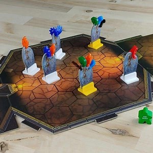 Replaces or augments the status tokens from Gloomhaven with 1/8" laser cut acrylic markers | The Game Crafter