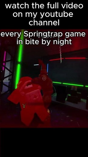 every springtrap game in bite by night #bitebynight #fnaf #springtrap #funny