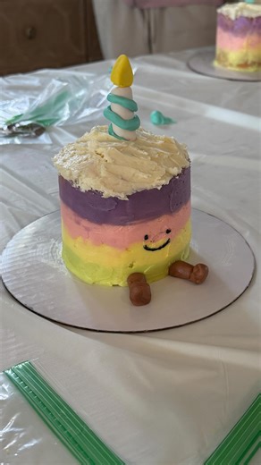 Cara Wiechecki, Hippie Chic Cakes, LLC | Such a fun and cute 13th birthday party decorating little cakes to resemble a Jellycat birthday cake! And this group of girls were... | Instagram
