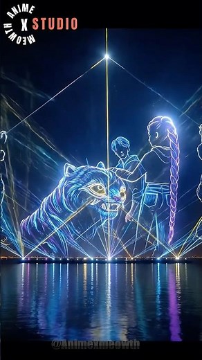 K-POP Laser Light Show “Rumi, Derpy & Sussie” Pose Demon Hunter Lineup