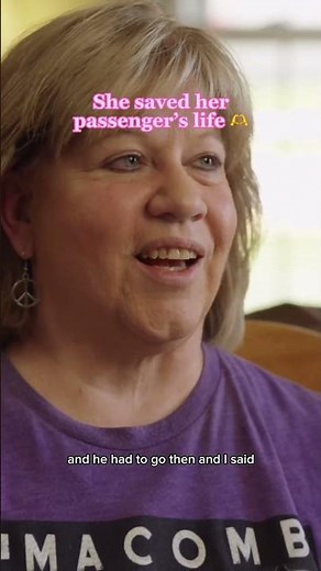 She saved her passenger's life 🫶