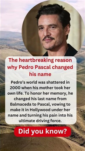 The heartbreaking reason why Pedro Pascal changed his name