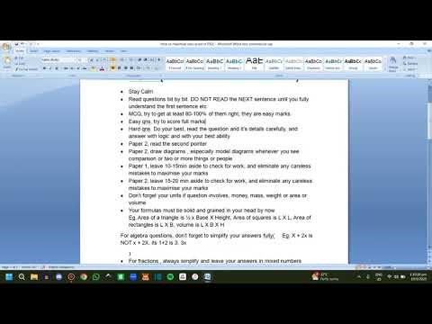 How to MAXIMISE your PSLE Maths Score