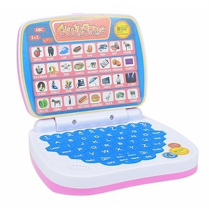 Tableta educational interactiva cu ecran, MorFansi, Invata literelor, cifrelor si muzica, Jucarie educativa pentru copii, 3 ani , Roz - eMAG.ro