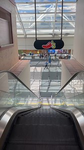 The moment you see the escalator to Chili's Grill & Bar: Let's dance! 💃🌶️ | Orlando International Airport (MCO)