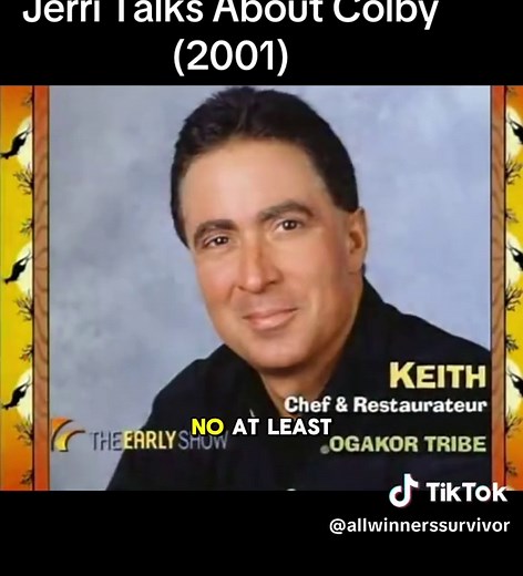 From the Survivor Vault (2001) Jerri talks about Colby (and Keith) after her elimination in Survivor Australian Outback. #survivor #cbssurvivor #survivorcbs #survivorfans #survivor50