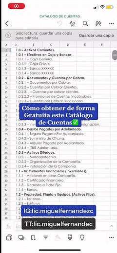 Descargar gratis este Catálogo de Cuentas🧾 #contabilidad #contabilidadbasica #contabilidadedigital #contabilidadintermedia #contabilidadparanocontadores #contabilidadparaemprendedores #contabilidadparanuevosnegocios #negociosonline #negocios #tips #trucostiktok