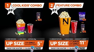 Movies without snacks are just not the same. Our Cool Kids' and Feature Combos will take care of your munchies in our cinemas this weekend! 📽️ 🍿🥤🍫🤩 | Nu Metro