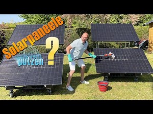 Test: Cleaning solar panels? Does cleaning improve performance or is it pointless?