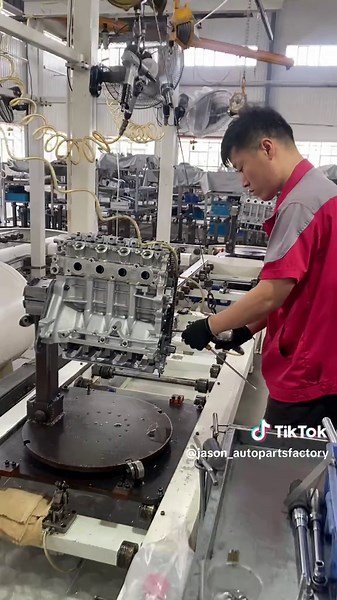 Car Engine Assembly: Factory Insights and Sound