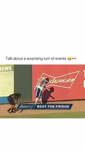 FBOY PROBLEMS on Instagram: "Follow (us) @FUCKBOYPROBLEM.S for more 🇺🇸😂 Bro thought he got em 😂 “Beat the Fridge” is an entertaining and quirky challenge that originated at Atlanta Braves baseball games, featuring a unique foot race between a fan and a costumed character known as “The Fridge.” The Fridge, a large man dressed in a suit resembling a refrigerator, is given a significant head start in a race around the outfield warning track. The challenge for the fan is to catch up to and overt
