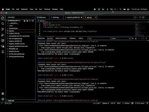 Encryption tool using SSDLC