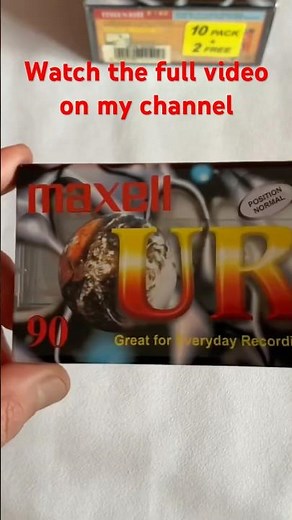 Maxell UR90. #maxell #cassette #vintageaudio #retro #unboxing