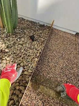 Satisfying Pebble Stone Installation | No Talking ASMR Construction