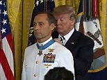 Navy SEAL Britt Slabinski receives the medal of honor