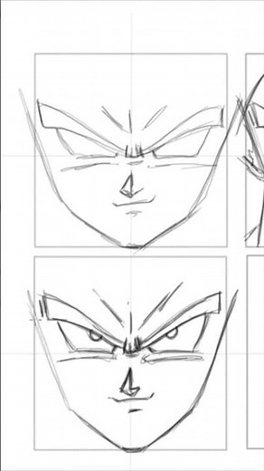 How to draw GOKU in 4 levels