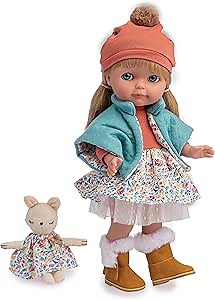 JC Toys Chloe by Berenguer | 15" Nature Collection Fashion Doll | Long Blonde Hair | Multi Piece Removable Fasion Outfit | All Vinyl Posable Doll | Made in Spain