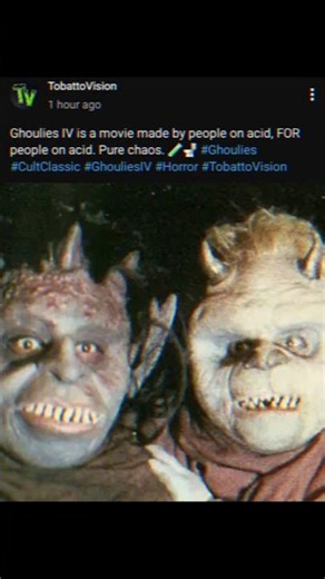 Ghoulies IV is an Acid Trip #Ghoulies #GhouliesIV #Horror #TobattoVision