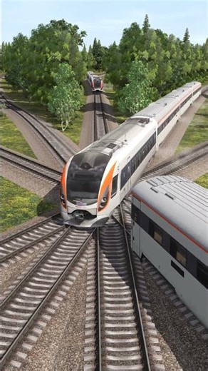 Trains Crossing at Rail Junction #47 | Trainz Railroad Simulator 2019