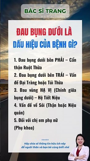 ĐAU BỤNG DƯỚI LÀ DẤU HIỆU CỦA BỆNH GÌ? | Bác sĩ Trang