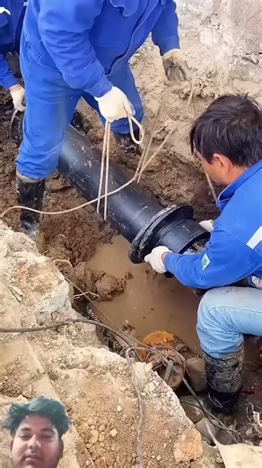 Cast Iron Pipe Installation 🔧 | Satisfying Underground Plumbing Work 💧#dailymachinewithpiyush #viral