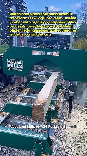 Turning Logs Into Perfect Lumber Fast! Portable Sawmill in Action | Satisfying Wood Cutting USA