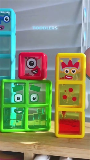number blocks that are sensory but also teach your kids counting and shapes 🌈✨#numberblocks