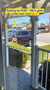 Texting wife “she’s gone,come on over now”😂#funny #prank #funnyvideos #haha #foryou #trending #funnytiktok #fyp #couple | Emma Foss DIY