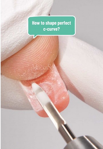 How to Perfectly Shape C-Curve Nails