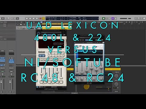 UAD Lexicon 480/224 vs NI/Softube RC48/24 REVERB SHOOTOUT!