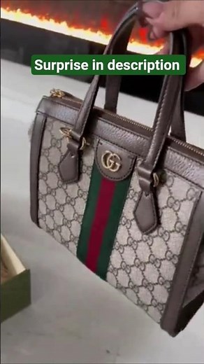Gucci Ophidia GG small tote bag unboxing