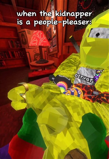 when the kidnapper is a people-pleaser: (ft. @Goldity!!) // #gorillatag #gtag #skit #vr #pov // @Gorilla Tag @DeffNotFrank