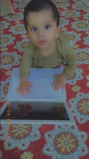 "Baby Typing Like a Pro on Laptop 💻|Cutest 💗 Little Tech Genius#babytyping #babygenius