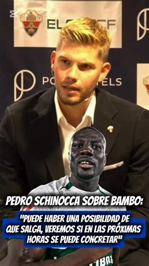 Pedro Schinocca habla de la situación de Bambo Diaby. | Deportes Cope Elche