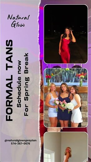Formal spray tans!