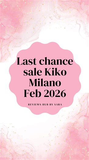 Don't miss last chance sale from Kiko egypt website and using promo code for extra discount