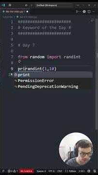 Python Keyword of the Day 7/30 #pythonforbeginners #programming #python