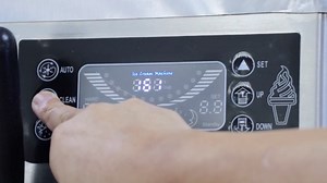 VEVOR Commercial Ice Cream Machine, 18-28 L/H Yield, 1850W 3-Flavor Countertop Soft Serve Ice Cream Maker, 2 x 5.5L Stainless Steel Cylinder, LED Panel Auto Clean Pre-cooling, for Restaurant Bars