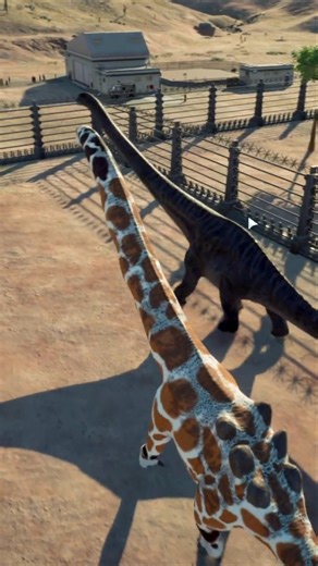 Titan Giraffe VS Dreadnoughtus #dinosaur #jurassicworld #jurassicpark #jwe2 #dinosaurs