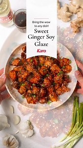 Wow your taste buds with this easy homemade Sweet Ginger Soy Glaze. It’s great on chicken, veggies, and more! | Karo Syrup