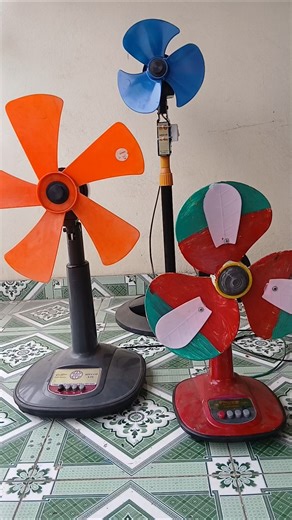 Testing a propeller with 5 large blades, 3 large blades, and 3 small blades.