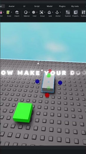 How to make button door in roblox! #roblox #robloxstudio