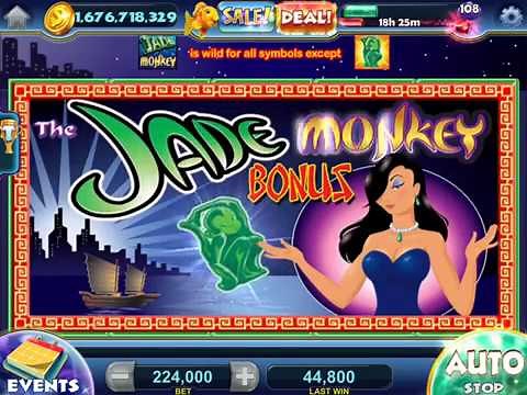 JADE MONKEY Video Slot Casino Game with a "BIG WIN" FREE SPIN BONUS