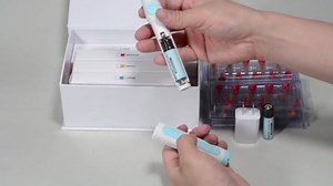 Sonic Irrigator Cordless Activator Ultrasonic Washing Tooth with 60 Tips USB Recharged Battery Light Blue