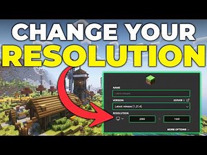 How To Change Your Resolution in Minecraft