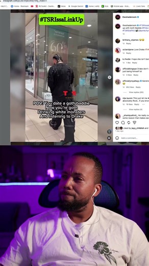 Canon Corey Reacts to Drake Dating a Goth Baddie