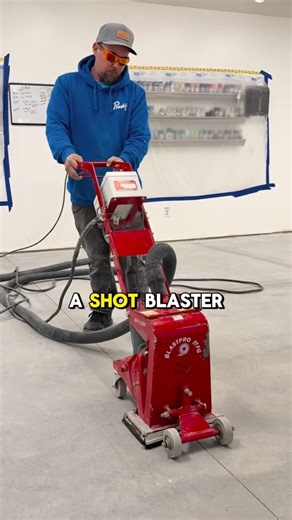 Don’t Skip the Shot Blaster: Epoxy Flake Flooring
