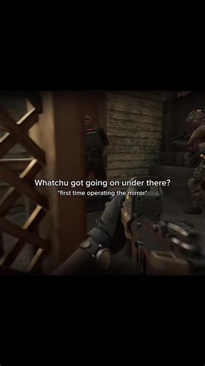 Peeping all the wrong things with the mirror 🫤 #fyp #repost #readyornot #viral #boom