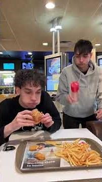 Bottle flip food challenge 😂